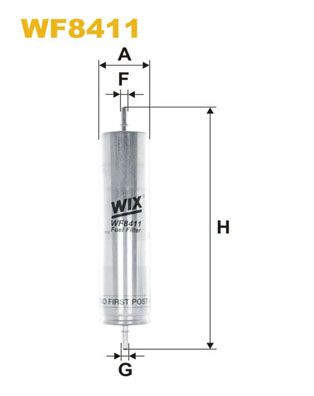 WIX FILTERS Degvielas filtrs WF8411